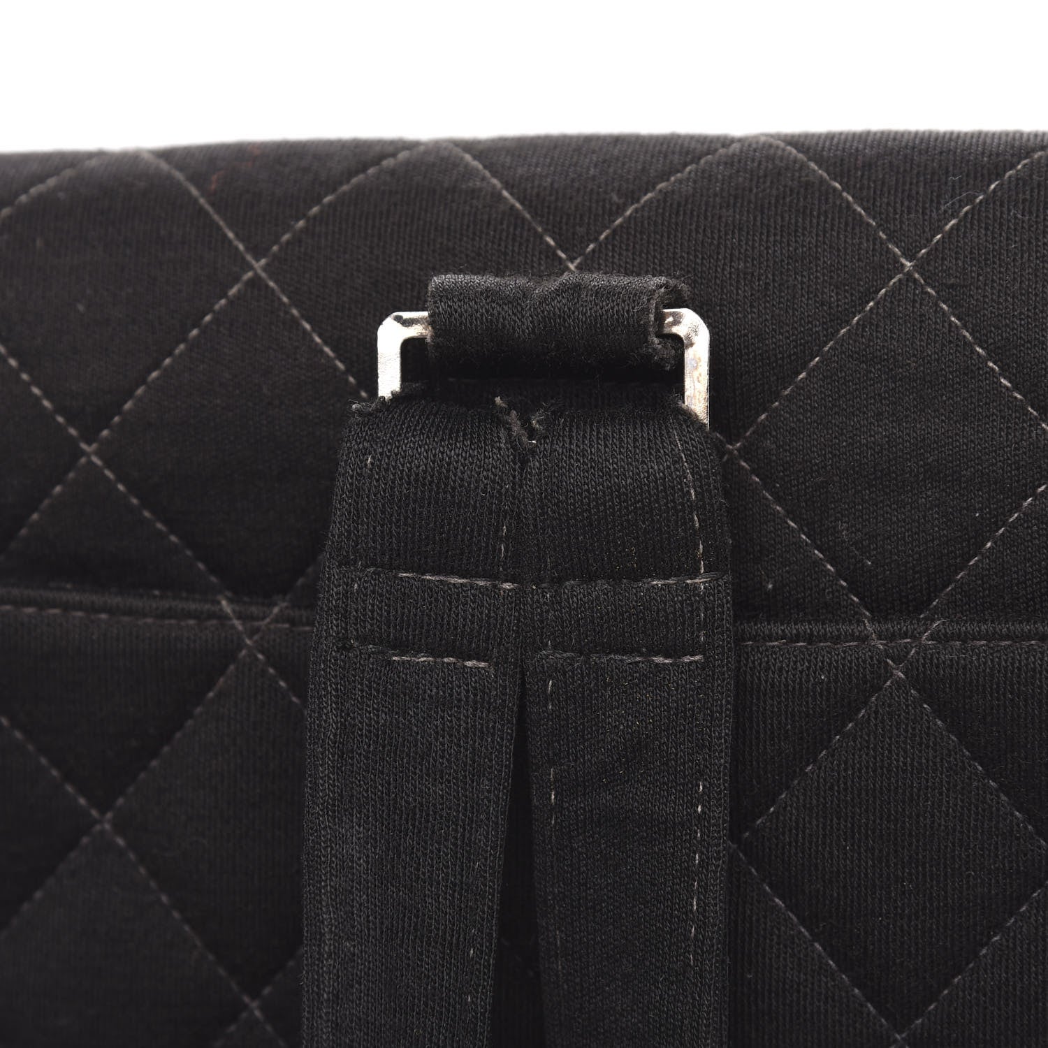 Chanel Jersey Quilted Backpack Black 13 of 14