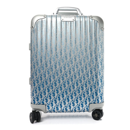 Christian Dior X RIMOWA Aluminum Gradient Cabin Luggage Blue Multi 1 of 9