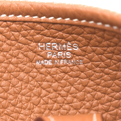 Hermes Taurillon Clemence Evelyne III PM Gold 6 of 11