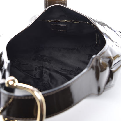 Burberry Patent Brook Hobo Green 5 of 9