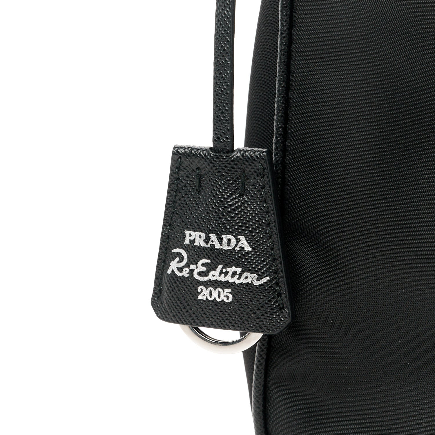 Prada Tessuto Nylon Saffiano Mini Re-Edition 2005 Bag Black 9 of 12