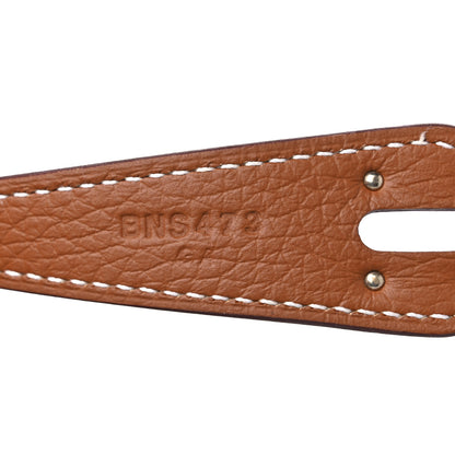 Hermes Taurillon Clemence Lindy 26 Gold 7 of 10