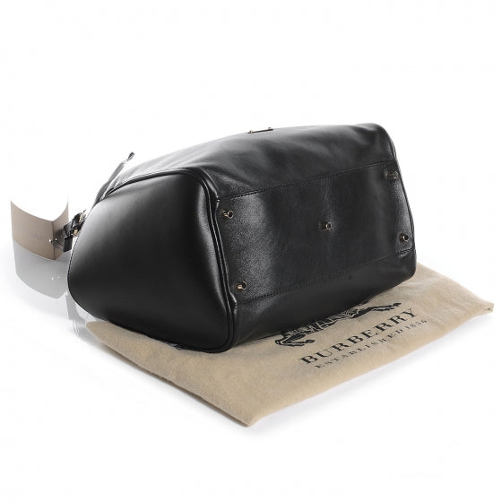 Lambskin Small Canterbury Tote Black