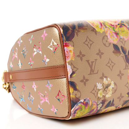 Louis Vuitton Metallic Monogram LV Garden Speedy Bandouliere 25 Gold 11 of 12