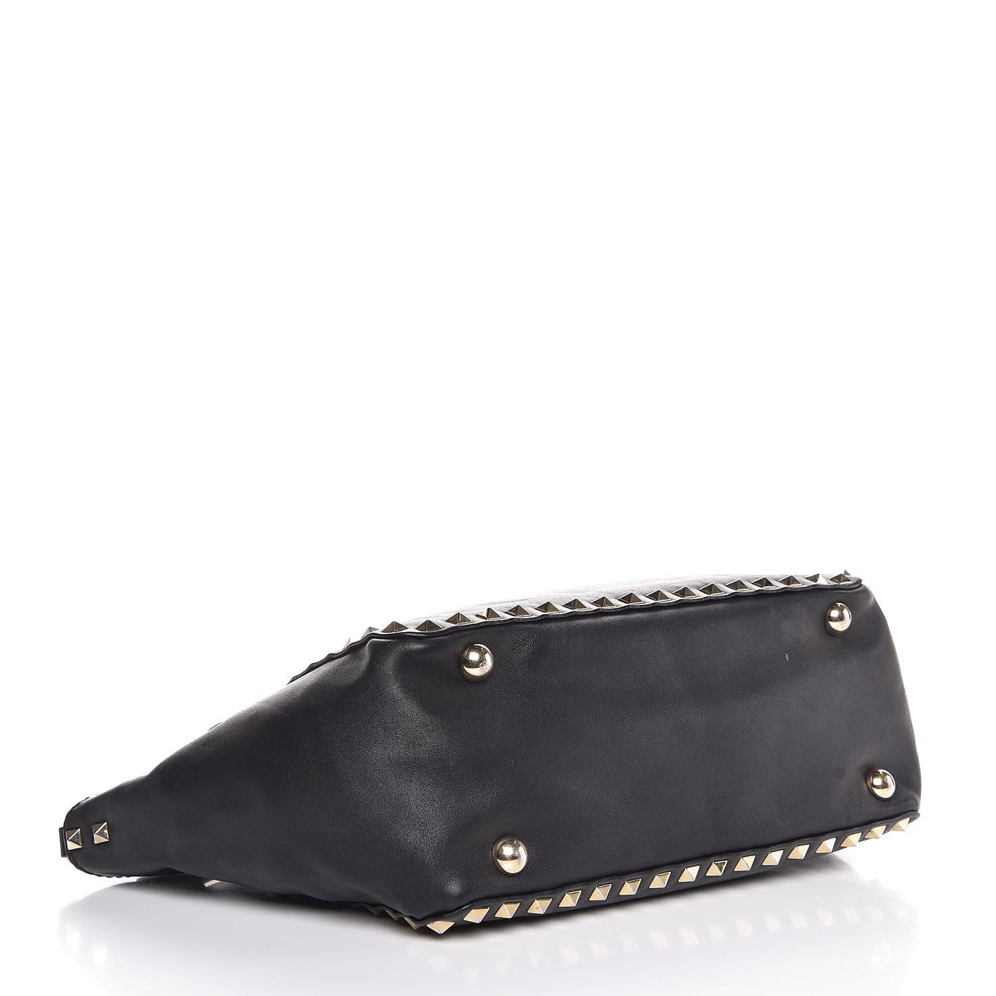 Vitello Small Rockstud Tote Black