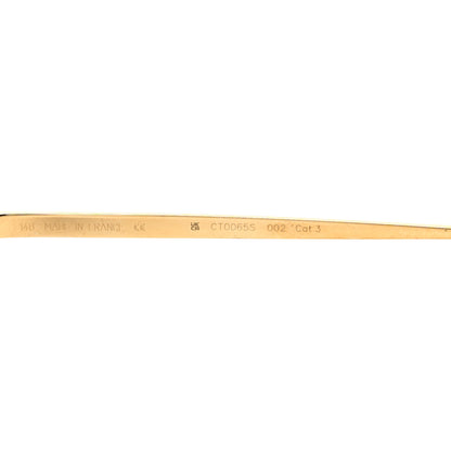 Cartier Panthere De Cartier Aviator Sunglasses Gold 5 of 6