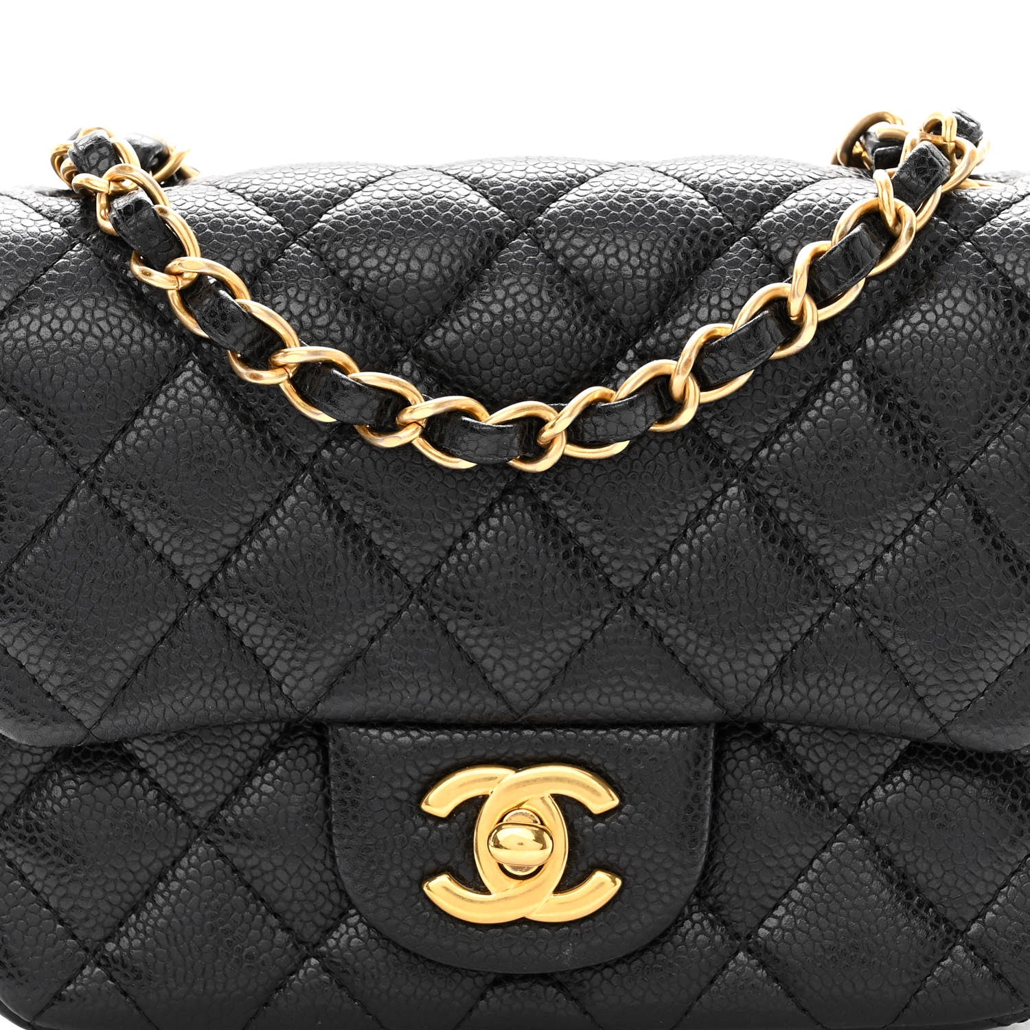Chanel Caviar Quilted Mini Square Flap Black 7 of 10