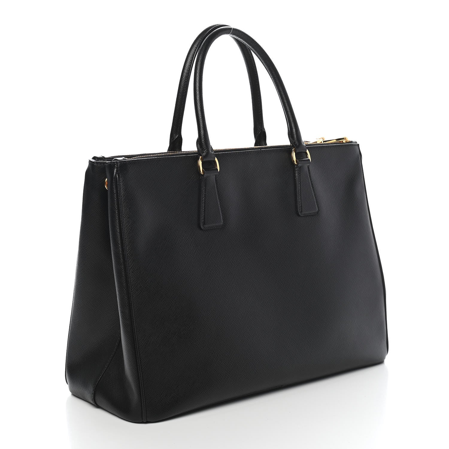 Prada Saffiano Large Galleria Double Zip Tote Black 3 of 9