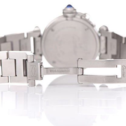 Cartier Stainless Steel 27mm Miss Pasha Quartz Watch Silver 7 of 9