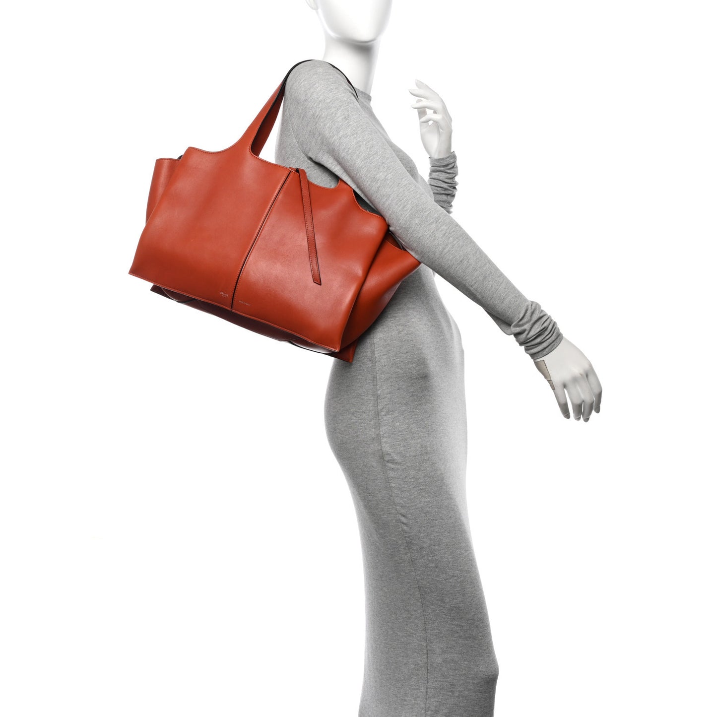 Calfskin Medium Tri-Fold Bag Brick
