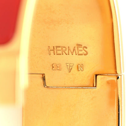 Hermes Enamel Wide Clic Clac H Bracelet PM Red 5 of 5