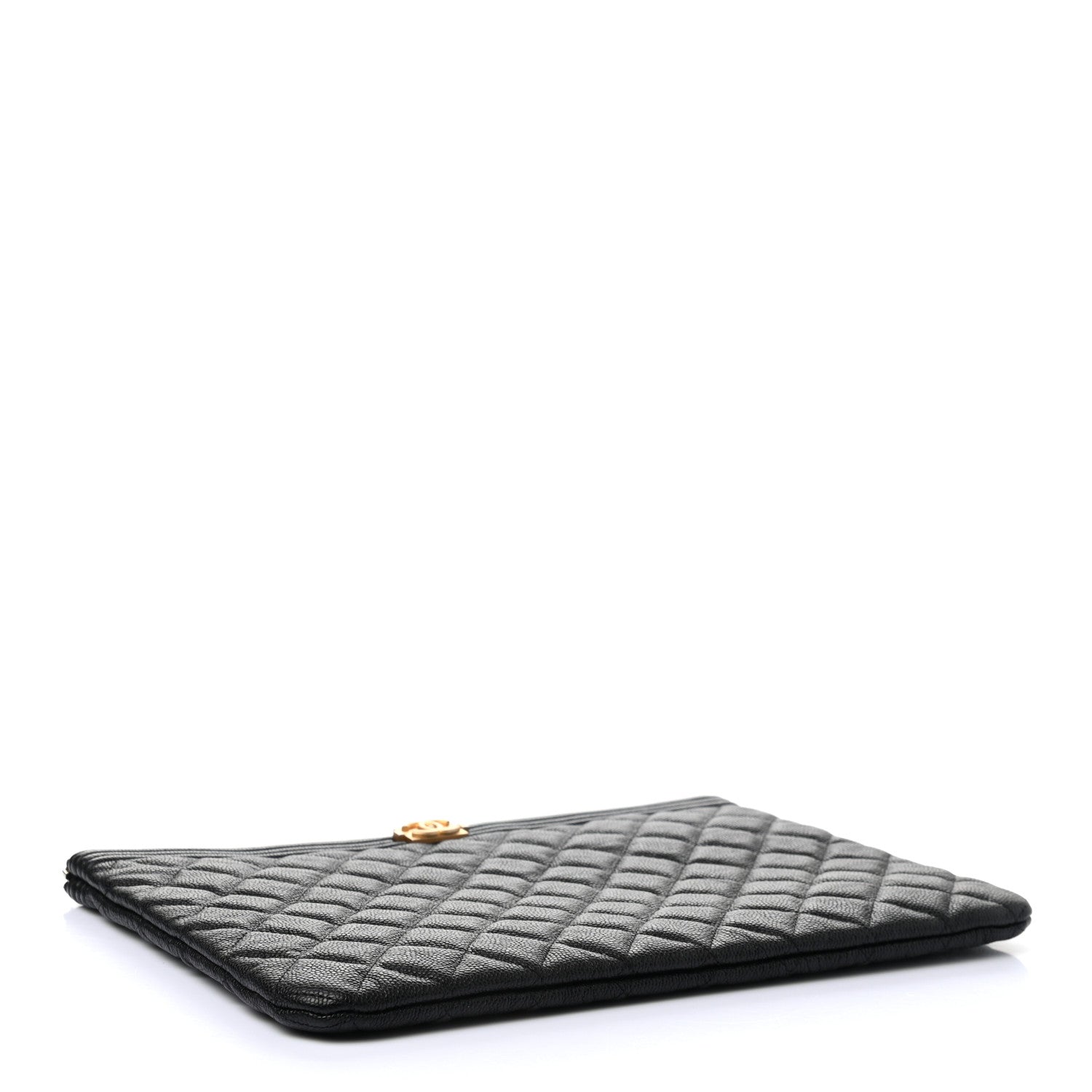 Chanel Caviar Quilted Medium Boy Cosmetic Case Black 4 of 9