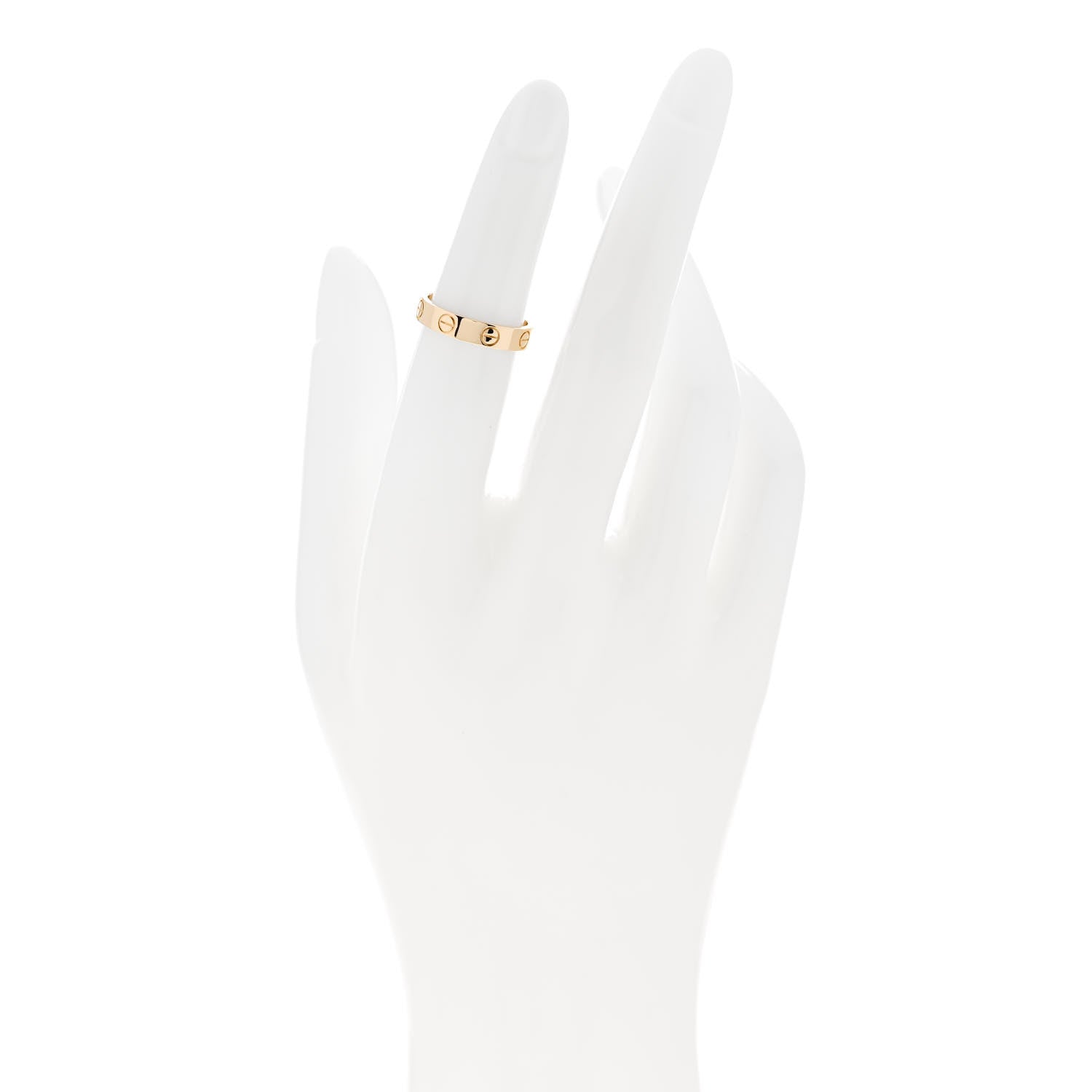 Cartier 18K Yellow Gold 3.5mm LOVE Wedding Band Ring 48 4.5 2 of 4