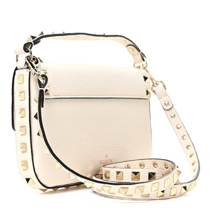 Valentino Garavani Grainy Calfskin Rockstud Crossbody Pouch Light Ivory 2 of 10