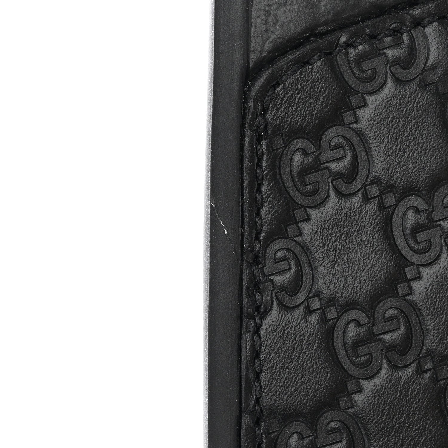 Gucci Microguccissima Mens Slide Sandals 12 Black 10 of 15