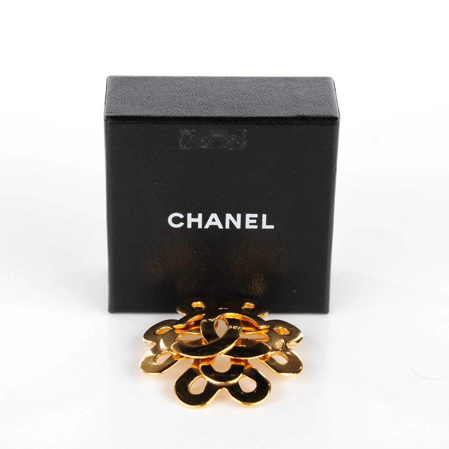 Chanel CC Brooch Gold 5 of 5