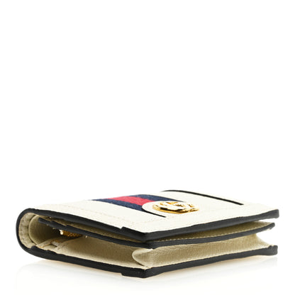 Gucci Textured Calfskin Web Ophidia Card Case Mystic White 4 of 6