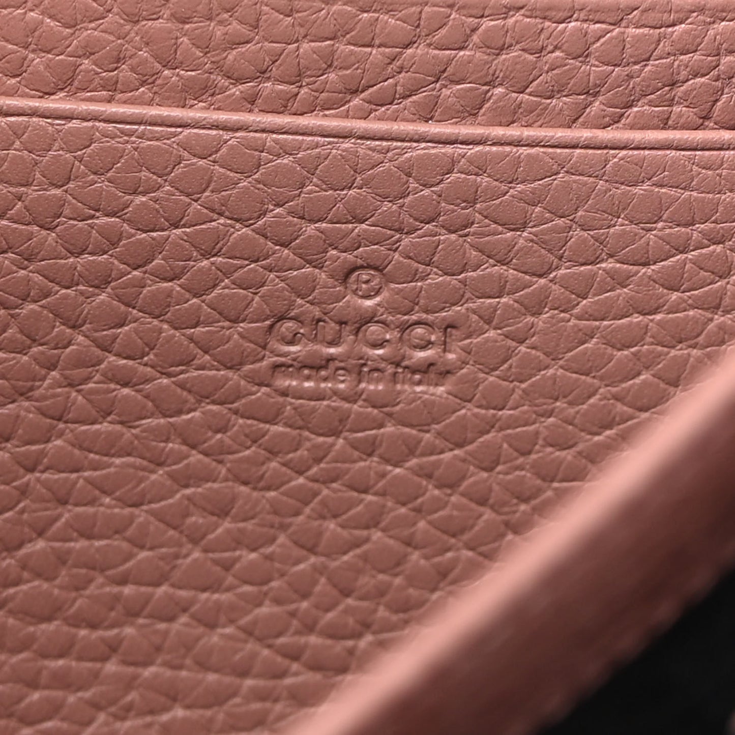 Cellarius Calfskin GG Marmont Chain Wallet Rosy Phard