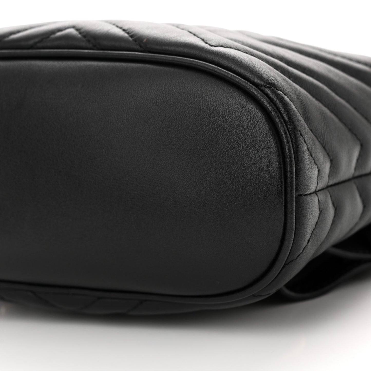 Calfskin Matelasse GG Marmont Flap Backpack Black