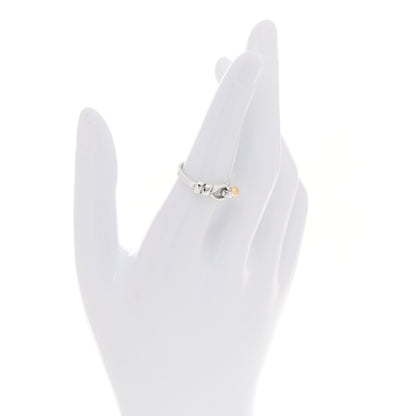 Tiffany Sterling Silver 18K Yellow Gold Hook Ring 53 6.25 2 of 4