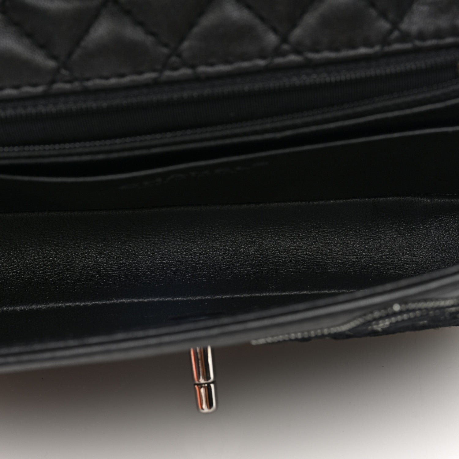 Chanel Lambskin Embroidered Camellia Follies Flap Black 5 of 10
