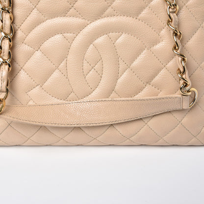 Chanel Caviar Quilted Grand Shopping Tote GST Beige 12 of 19