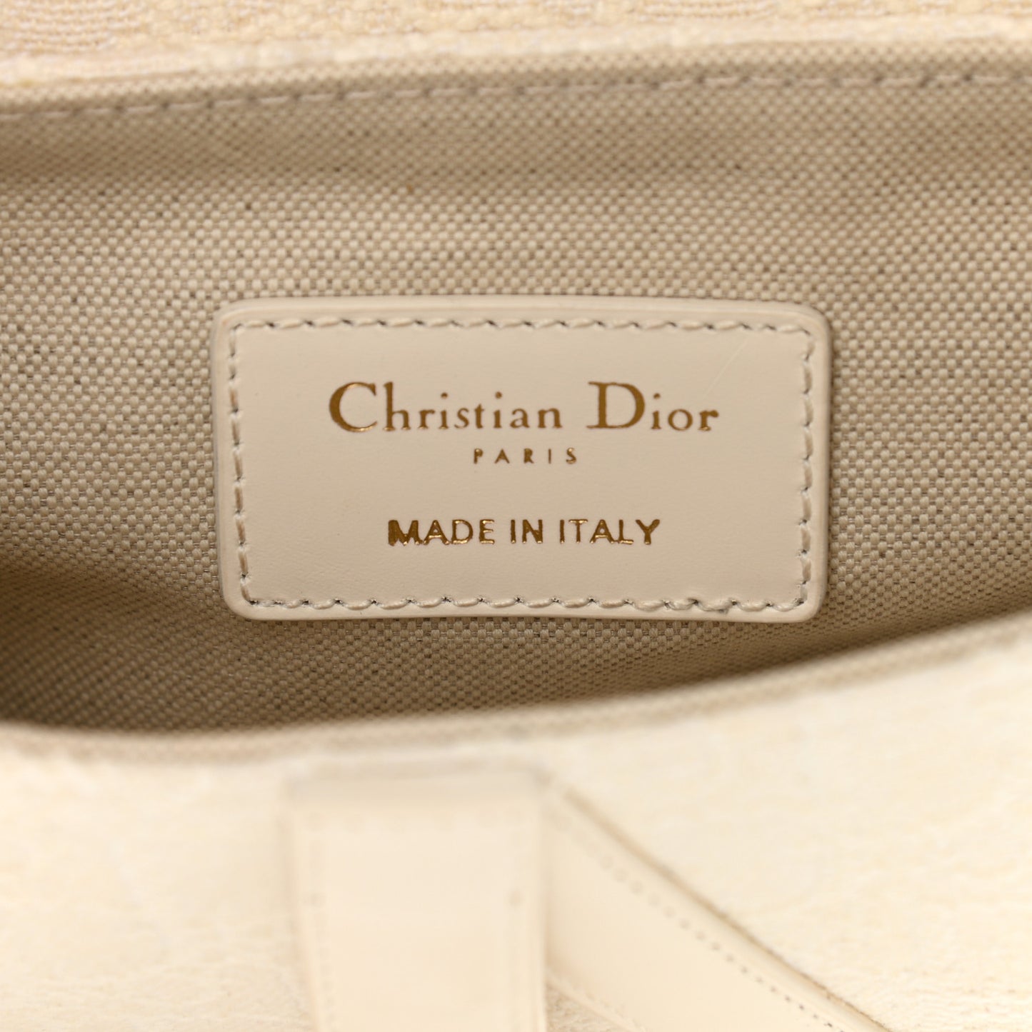 Oblique Mini Saddle Bag White