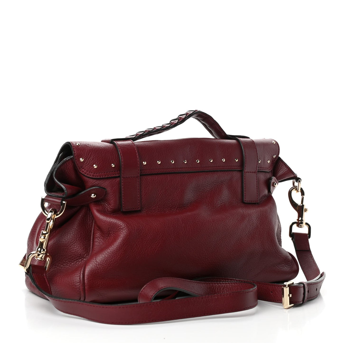 Polished Buffalo Medium Alexa Tassel Satchel Conker