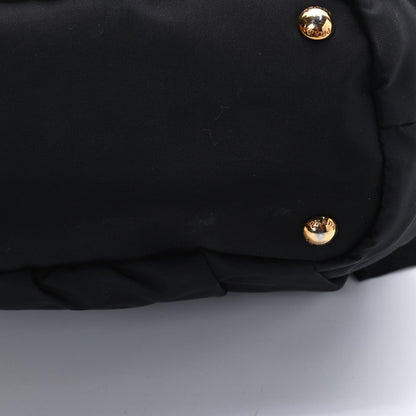 Prada Nylon Python Print Large Bow Bag Verde 11 of 12