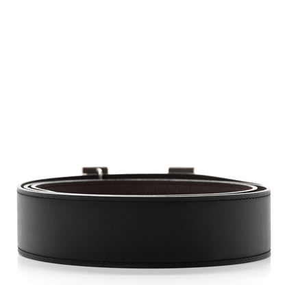 Hermes Swift Togo 32mm H Belt 95 Black Chocolate 2 of 5