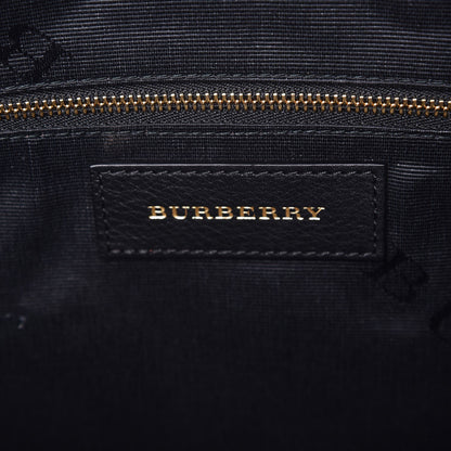Burberry Heritage Grain Check Embossed Medium Dewsbury Tote Dark Plum 6 of 8