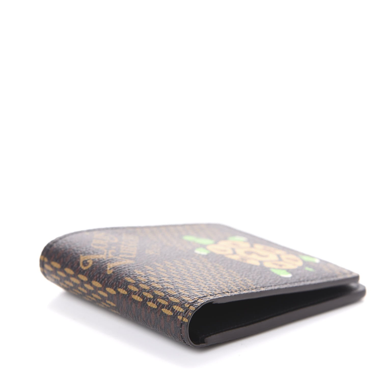 Louis Vuitton X NIGO Giant Damier Ebene Tortoise Multiple Wallet 4 of 6