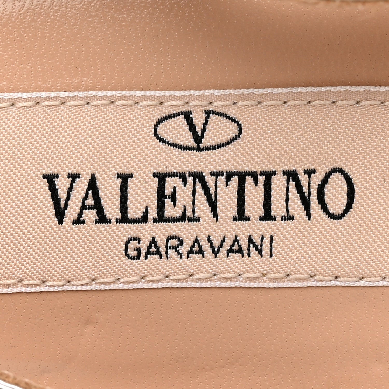 Valentino Garavani Metallic Pebbled Calfskin Patent Rockstud Slingback Flats 35 Skin 7 of 12