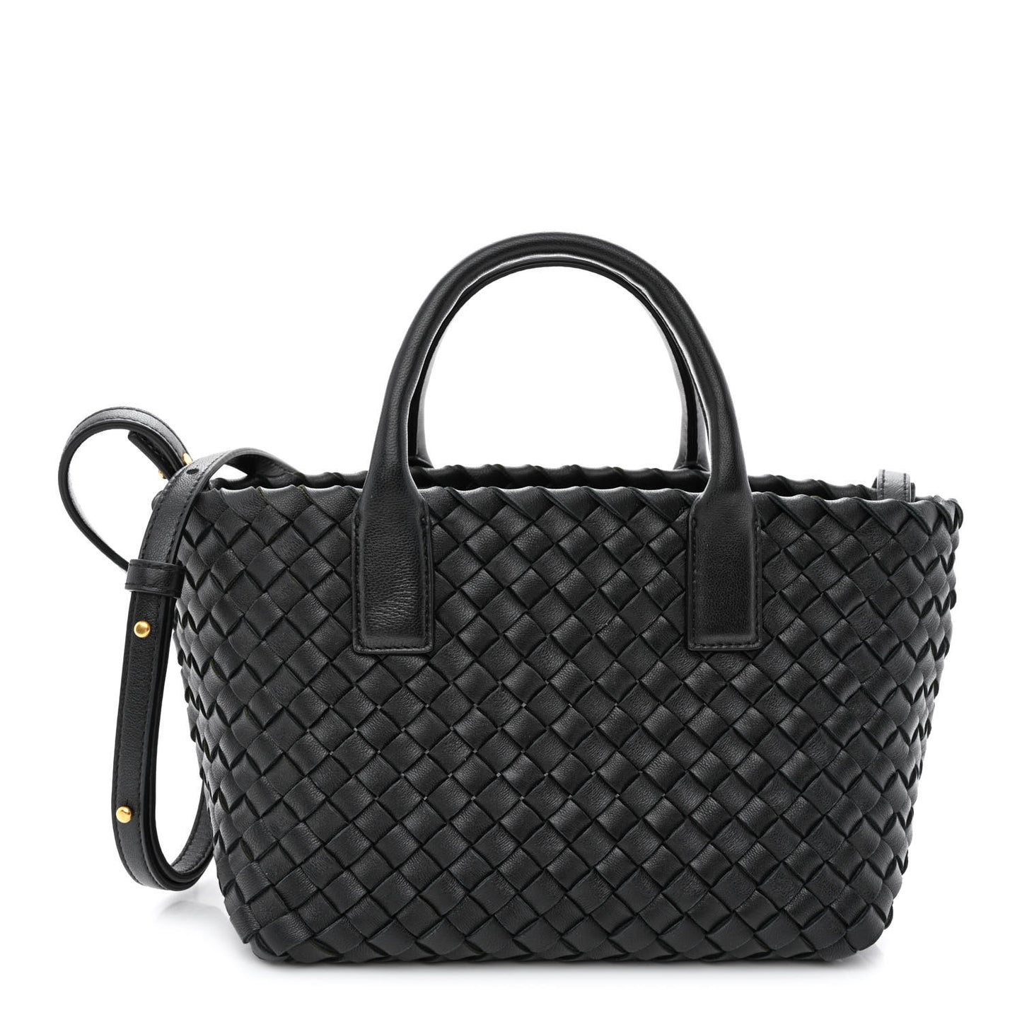 Nappa Intrecciato Mini Cabat Black