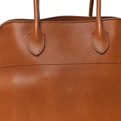 The Row Polished Saddle Calfskin Soft Margaux 15 Cuir 5 of 10