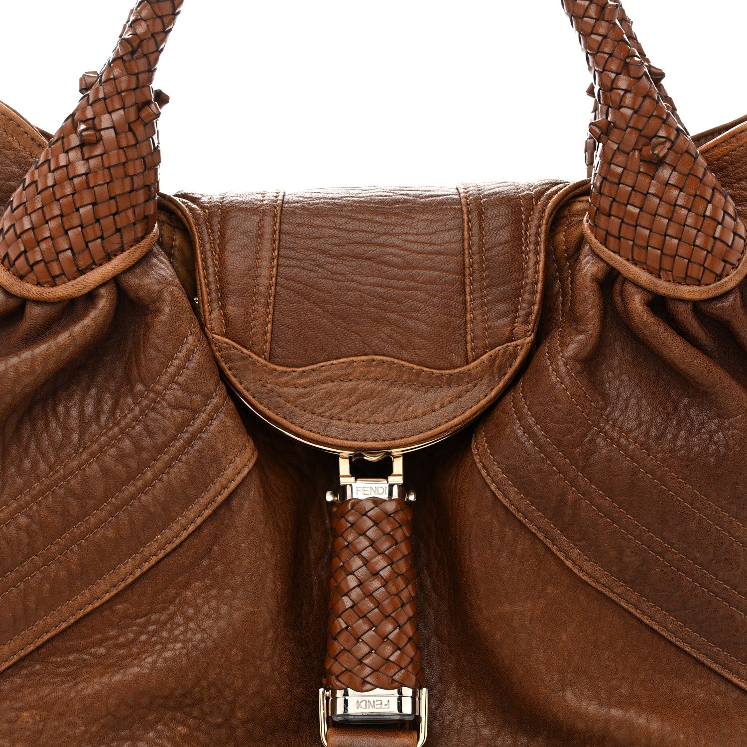 Fendi Nappa Nuvolata Spy Cognac 8 of 15