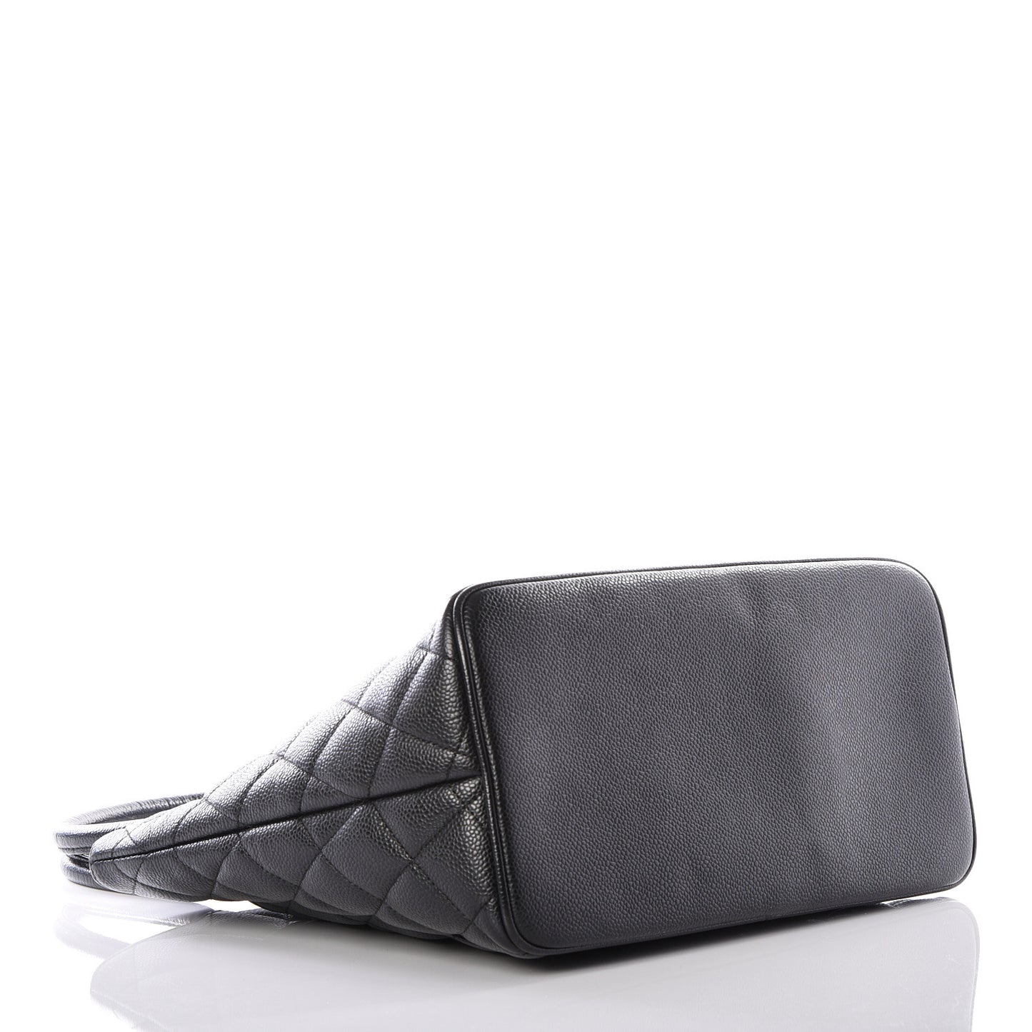 Caviar Quilted Medallion Tote Black