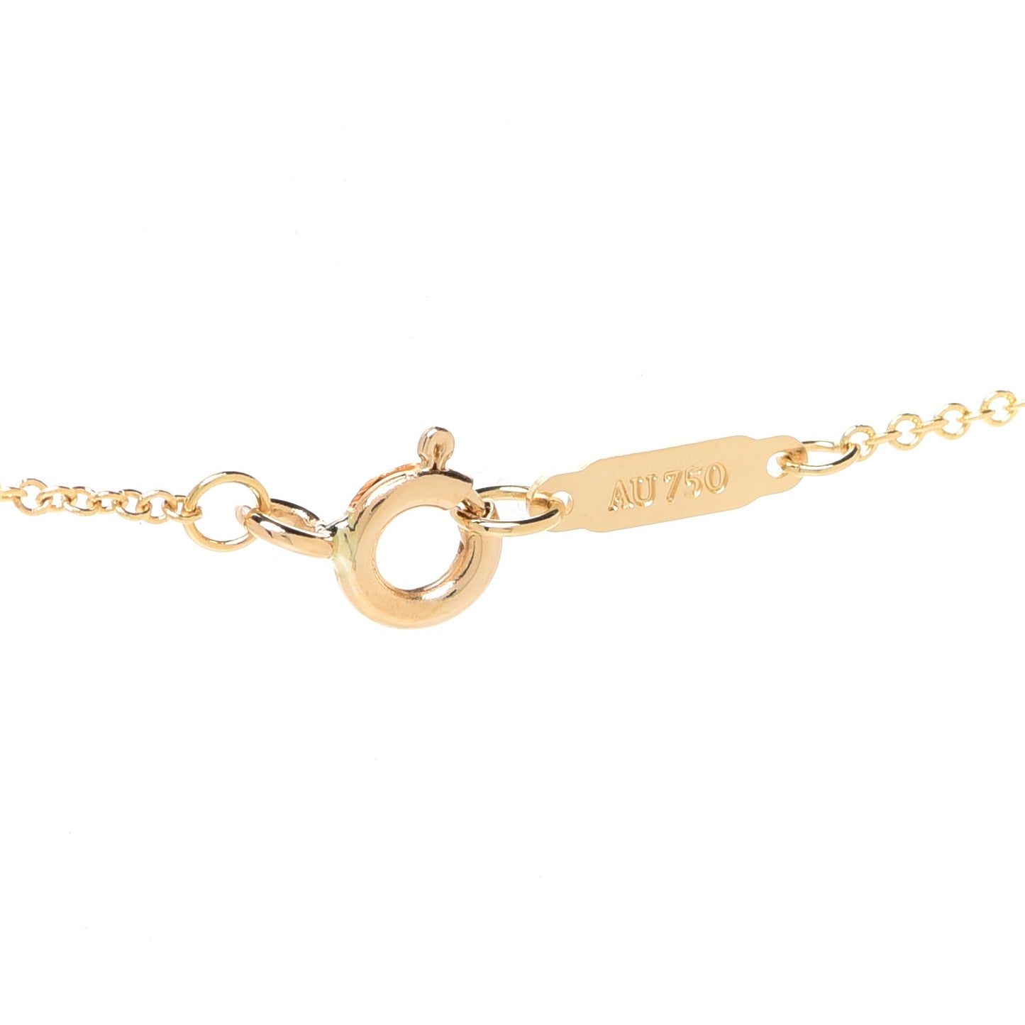 18K Yellow Gold Twist Knot Pendant Necklace