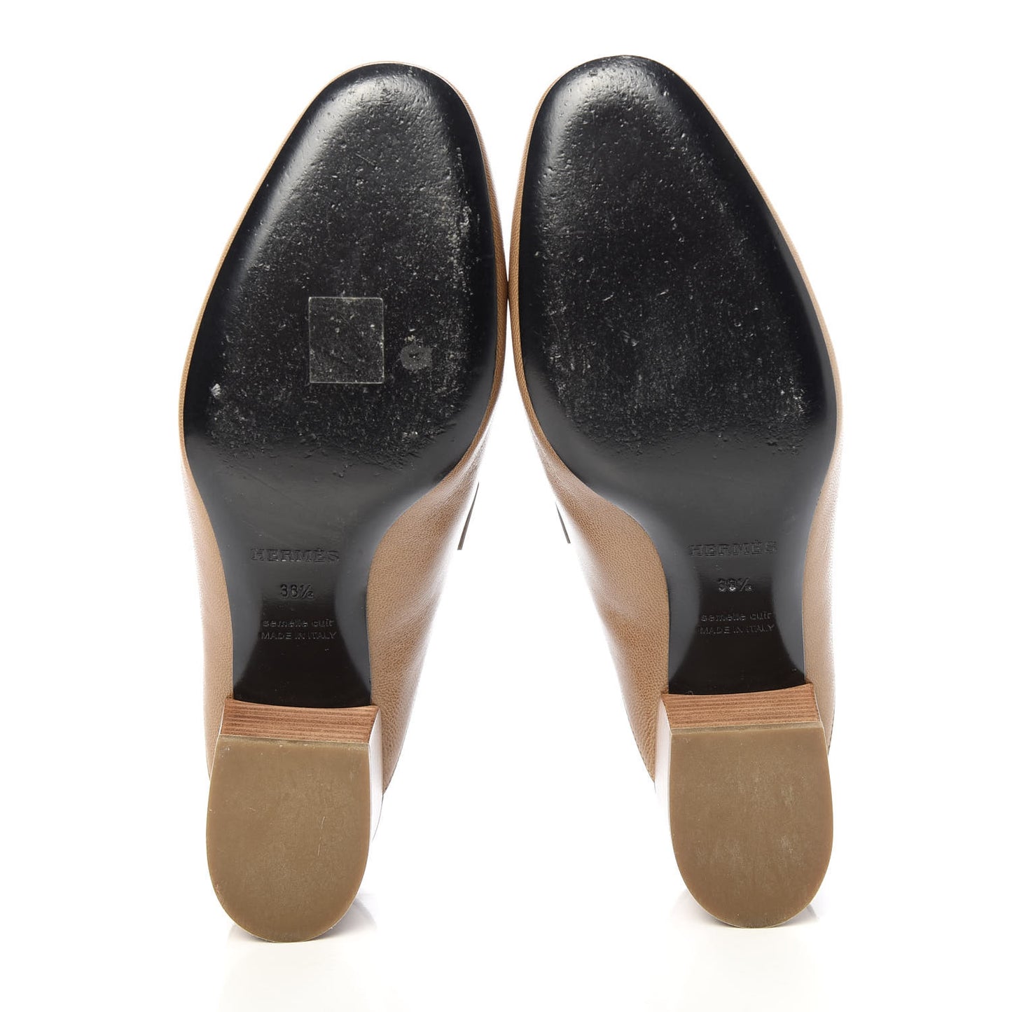Goatskin Paradis Mules 38.5 Taupe