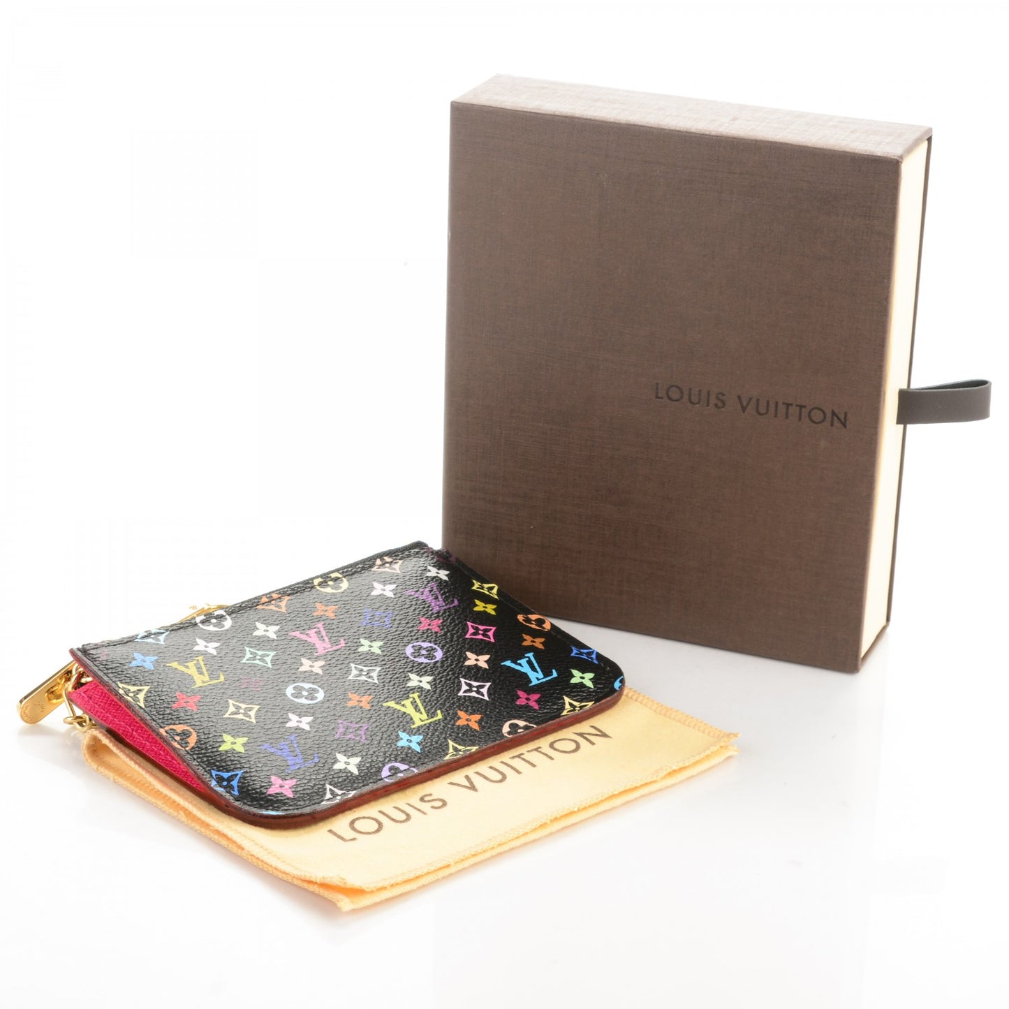 Monogram Multicolor Key Pouch Black Grenade