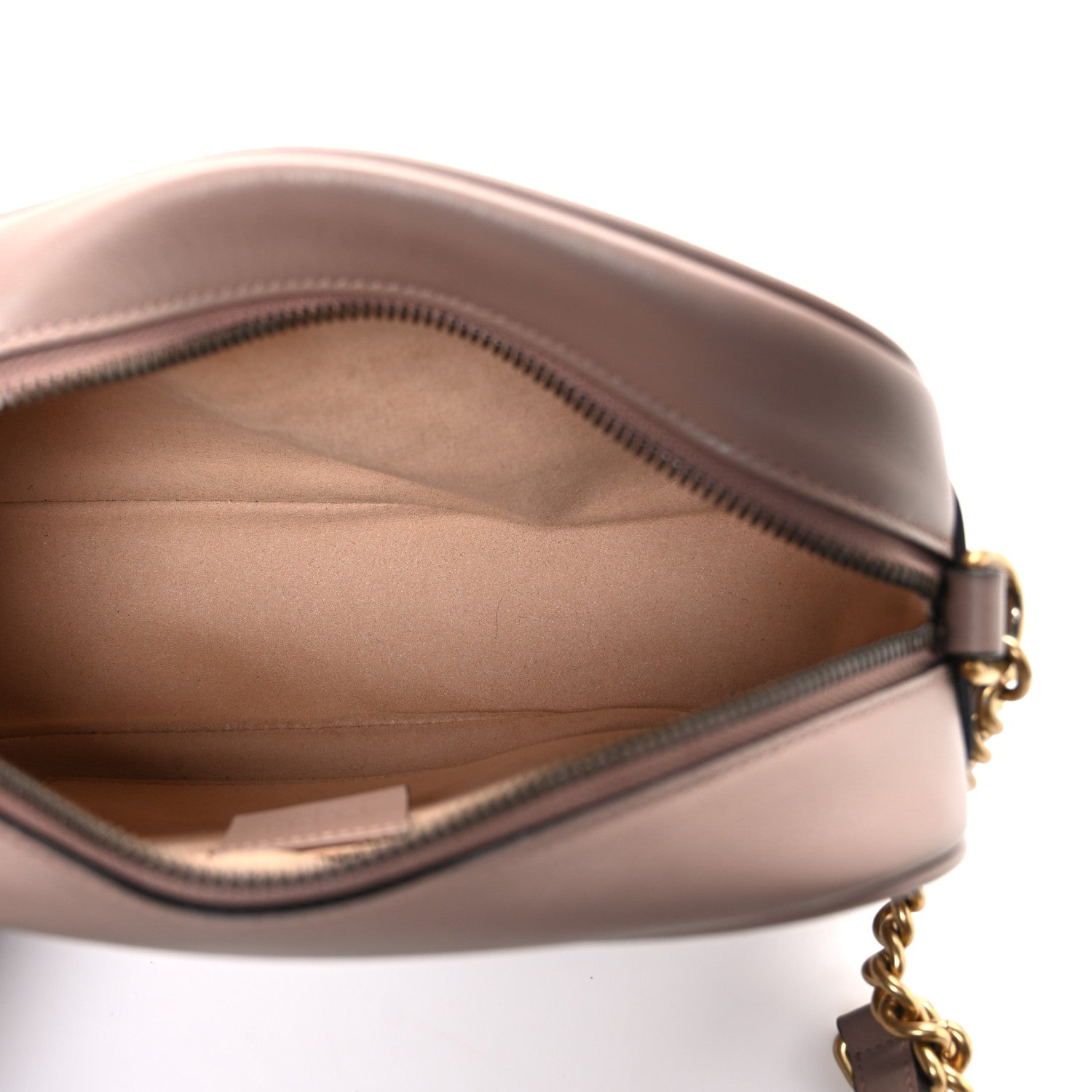 Gucci Calfskin Matelasse Small GG Marmont Chain Shoulder Bag Porcelain Rose 5 of 11