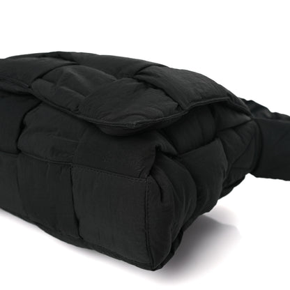 Bottega Veneta Nylon Intrecciato Padded Tech Maxi Cassette Bag Black 9 of 9