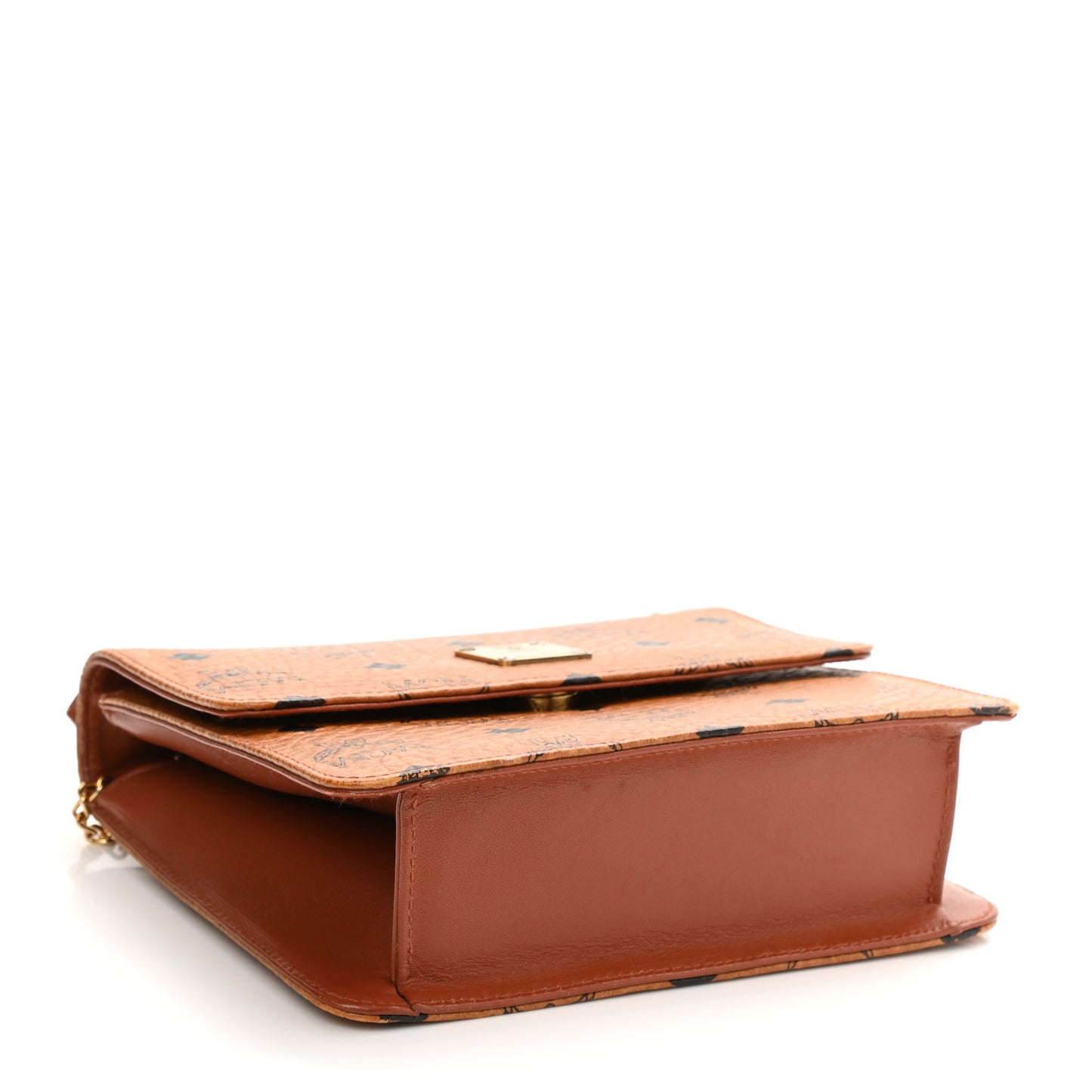 Visetos Flap Shoulder Bag Cognac