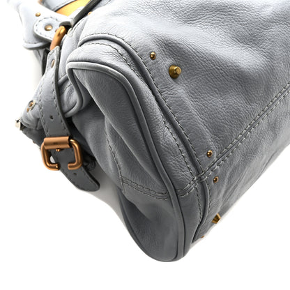 Chloe Calfskin Medium Paddington Satchel Gray 9 of 10