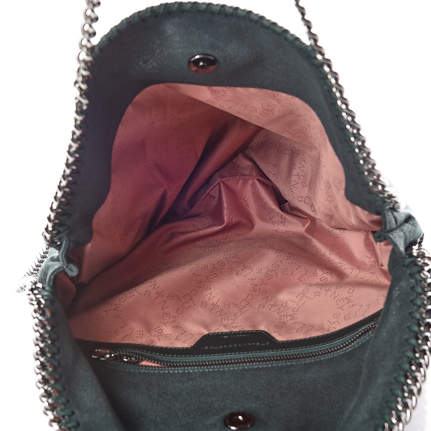 Shaggy Deer Falabella Fold Over Tote Petroleum
