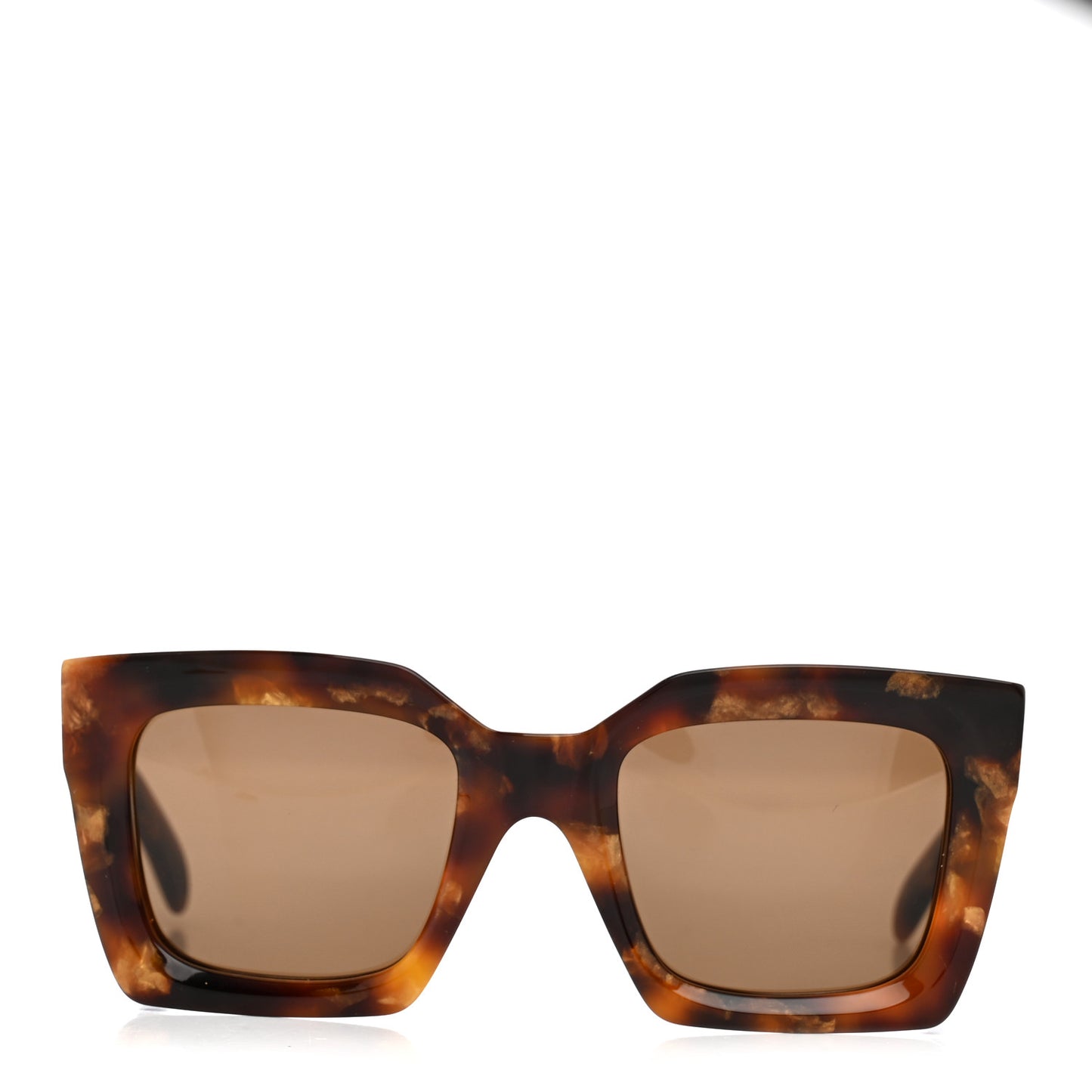 Acetate Square Sunglasses CL40130I Havana
