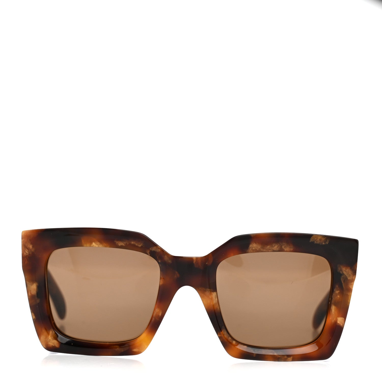 Celine Acetate Square Sunglasses CL40130I Havana 2 of 7