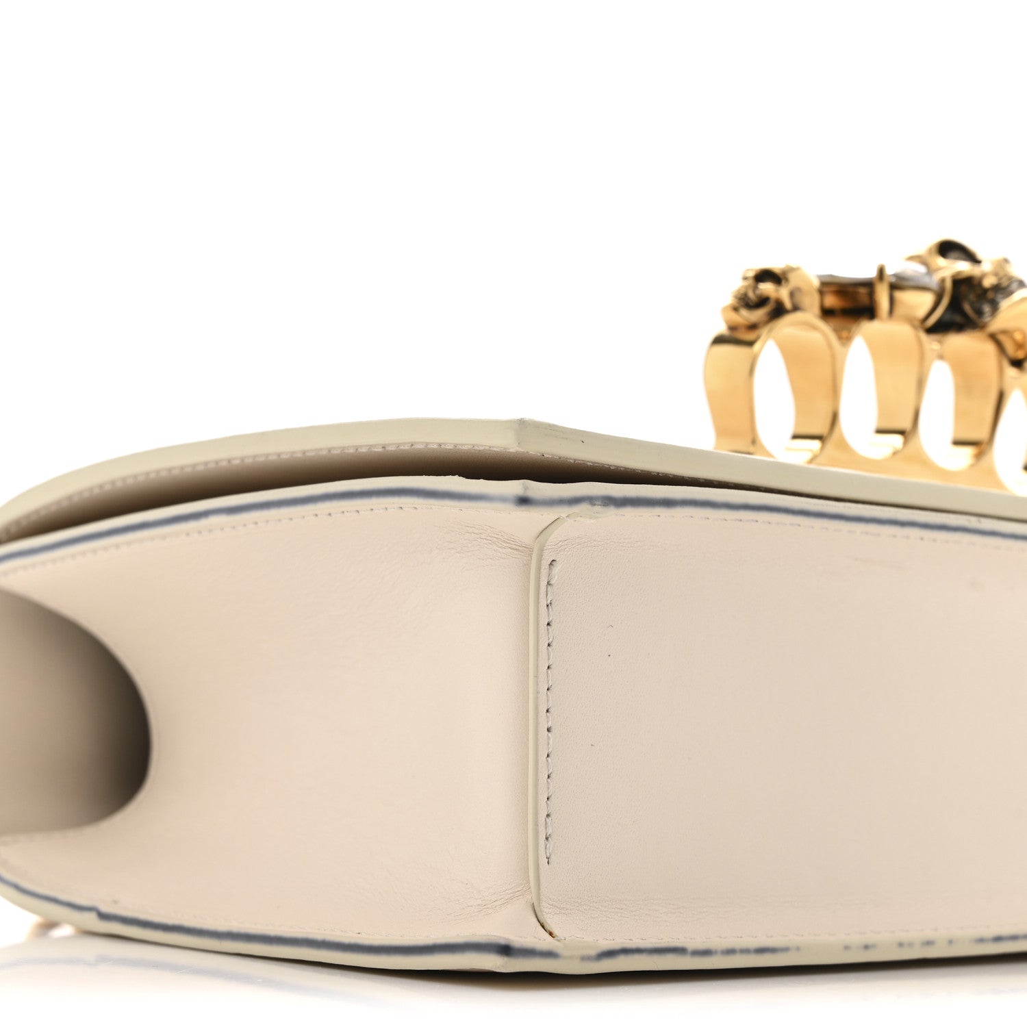 Alexander McQueen Calfskin Knuckle Crossbody White 8 of 12