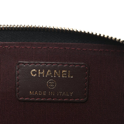 Chanel Lambskin Quilted Key Holder Case Black 6 of 7