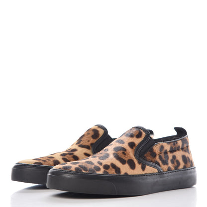Gucci Pony Hair Jaguar Print Slip On Sneakers 35.5 3 of 9